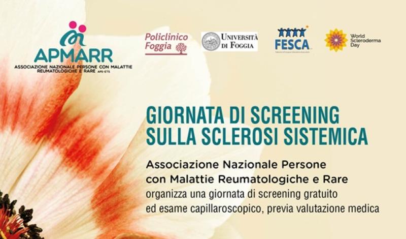 Giornata di screening sclerosi sistemica